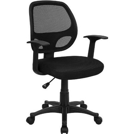 Black Mesh Mid-Back Office Chair - Free Shipping