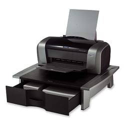 Low Profile Contemporary Printer Stand with Paper Drawer - Free Shipping