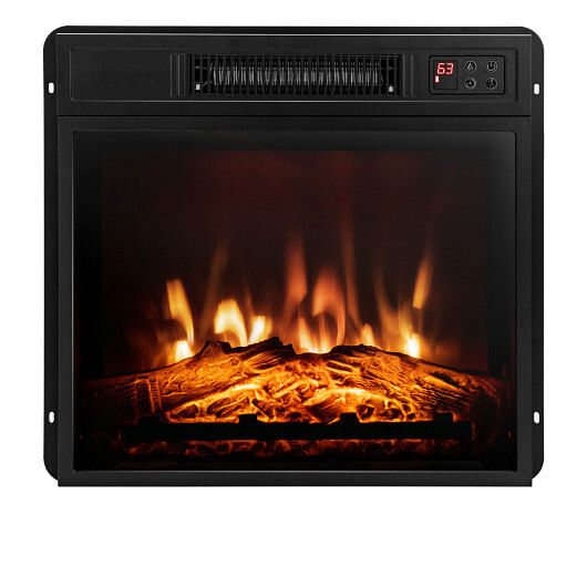 18 Inch Electric Fireplace Inserted with Adjustable LED Flame - Free Shipping