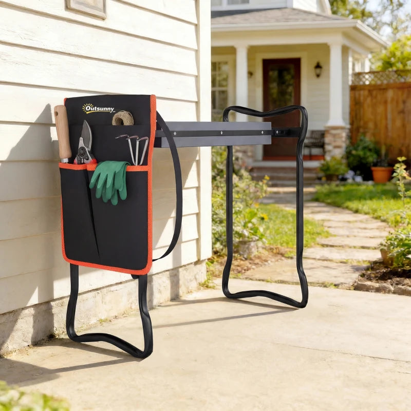 Garden Kneeler and Seat, 330lbs Heavy Duty Gardening Stool with Thick Soft Kneeling Pad