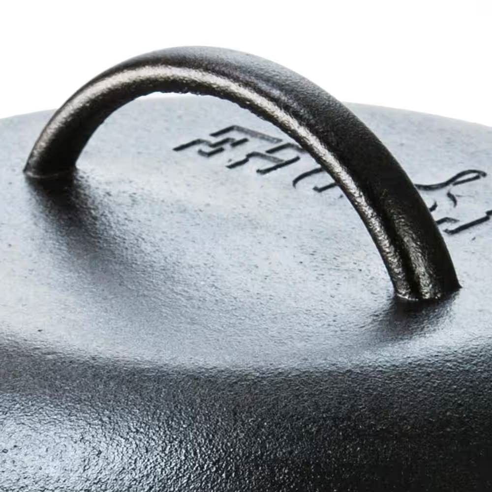 5-Quart Black Cast Iron Dutch Oven with Lid for Oven Stove Grill or Campfire - Free Shipping