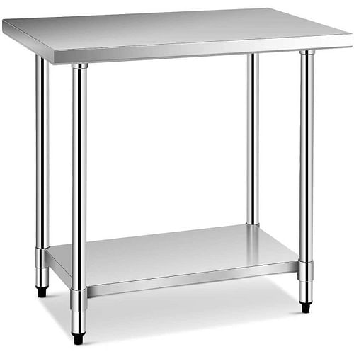 Commercial Kitchen Stainless Steel Work Table - Free Shipping