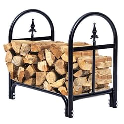 2 Ft. Small Indoor/Outdoor Heavy Duty Steel Firewood Storage Holder - Free Shipping
