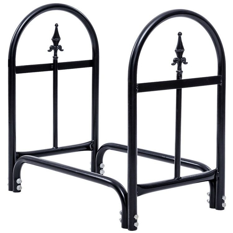 2 Ft. Small Indoor/Outdoor Heavy Duty Steel Firewood Storage Holder - Free Shipping