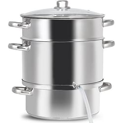 11 Quart Stainless Steel Steamer / Fruit Vegetable Juicer - Free Shipping