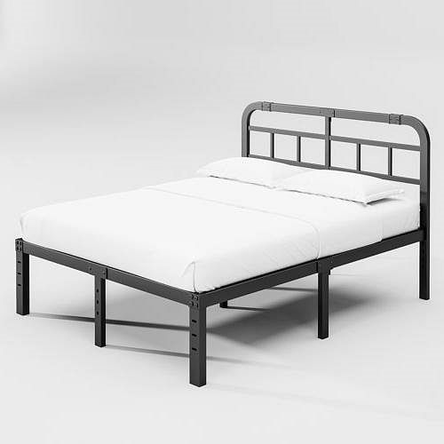 Full Size Heavy Duty Platform Bed Frame w/ Headboard - Free Shipping