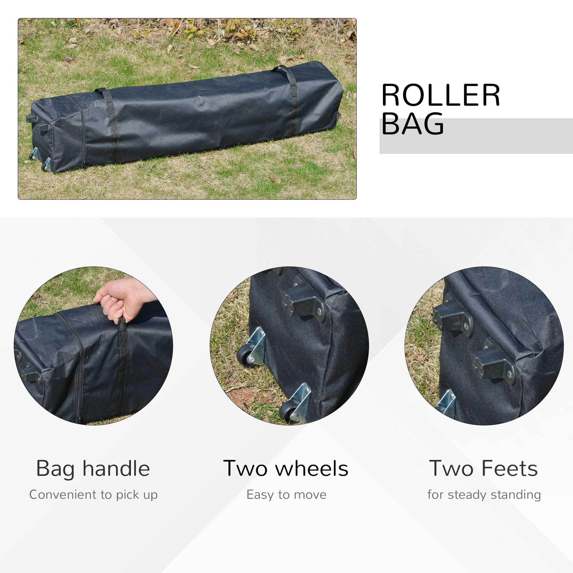 Outsunny Party Tent Canopy 10'x10', Outdoor Pop-Up with Mesh Sidewalls, Adjustable Height, Silver