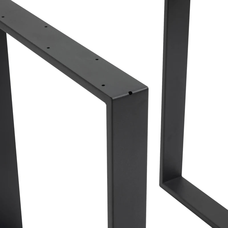 Metal Table Legs Set of 2, Square DIY Furniture Table Legs with Screws and Floor Protectors