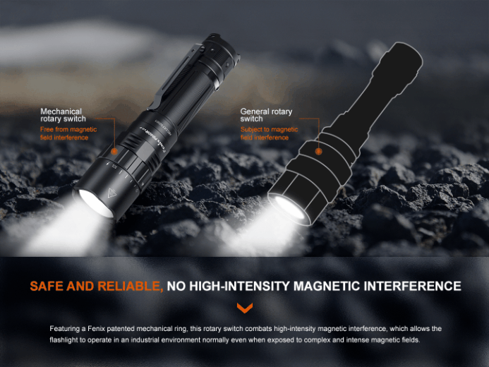Fenix PD40R V3.0 Rechargeable Machinal Rotary Switching Flashlight