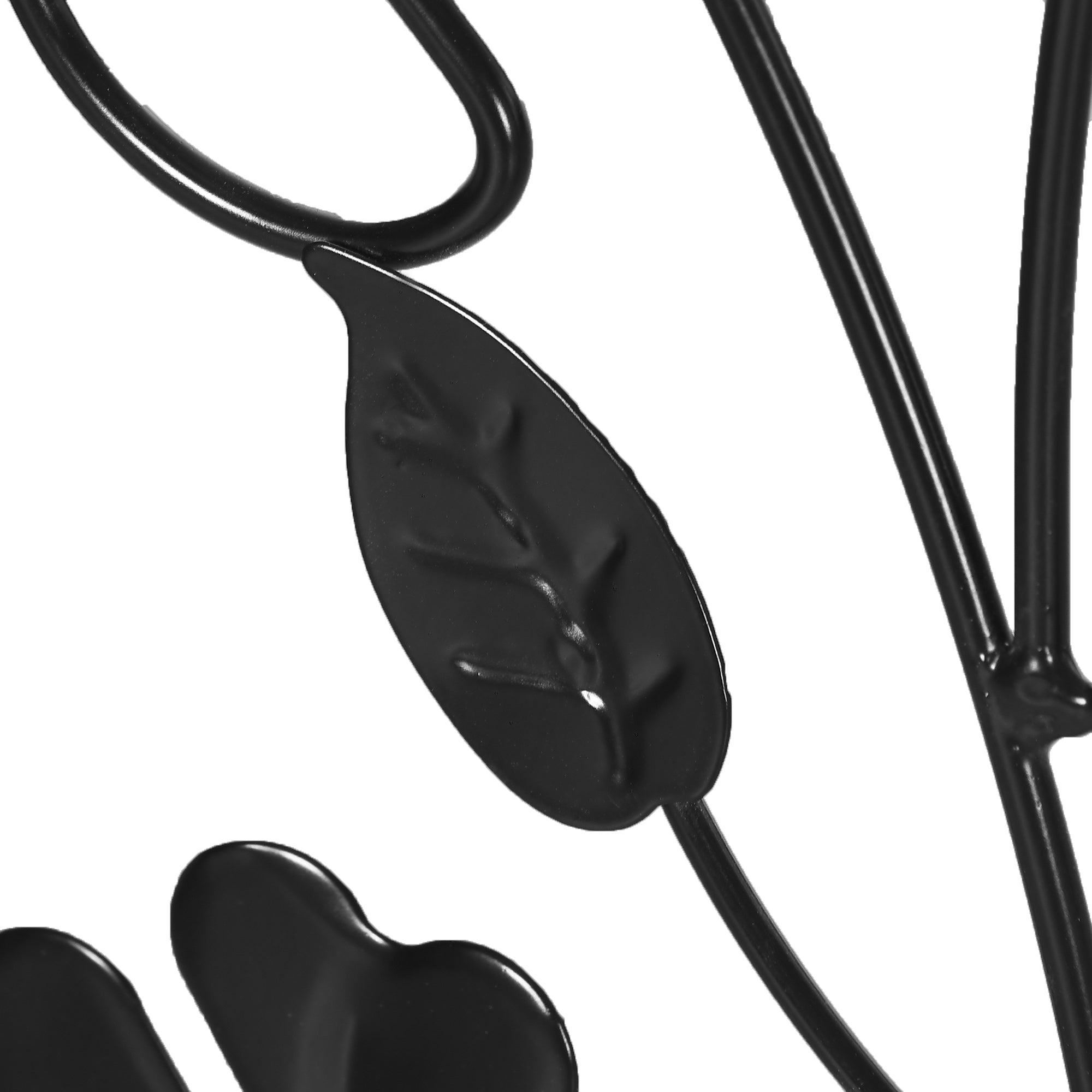 Outsunny Decorative Metal Garden Trellis 2 Pack with Bird and Leaf Design for Climbing Plants Flowers Vines Outdoor Decor 39" Tall