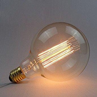 E26 G95 60W Vintage Retro Industrial Filament Dimmable Bulb~1049