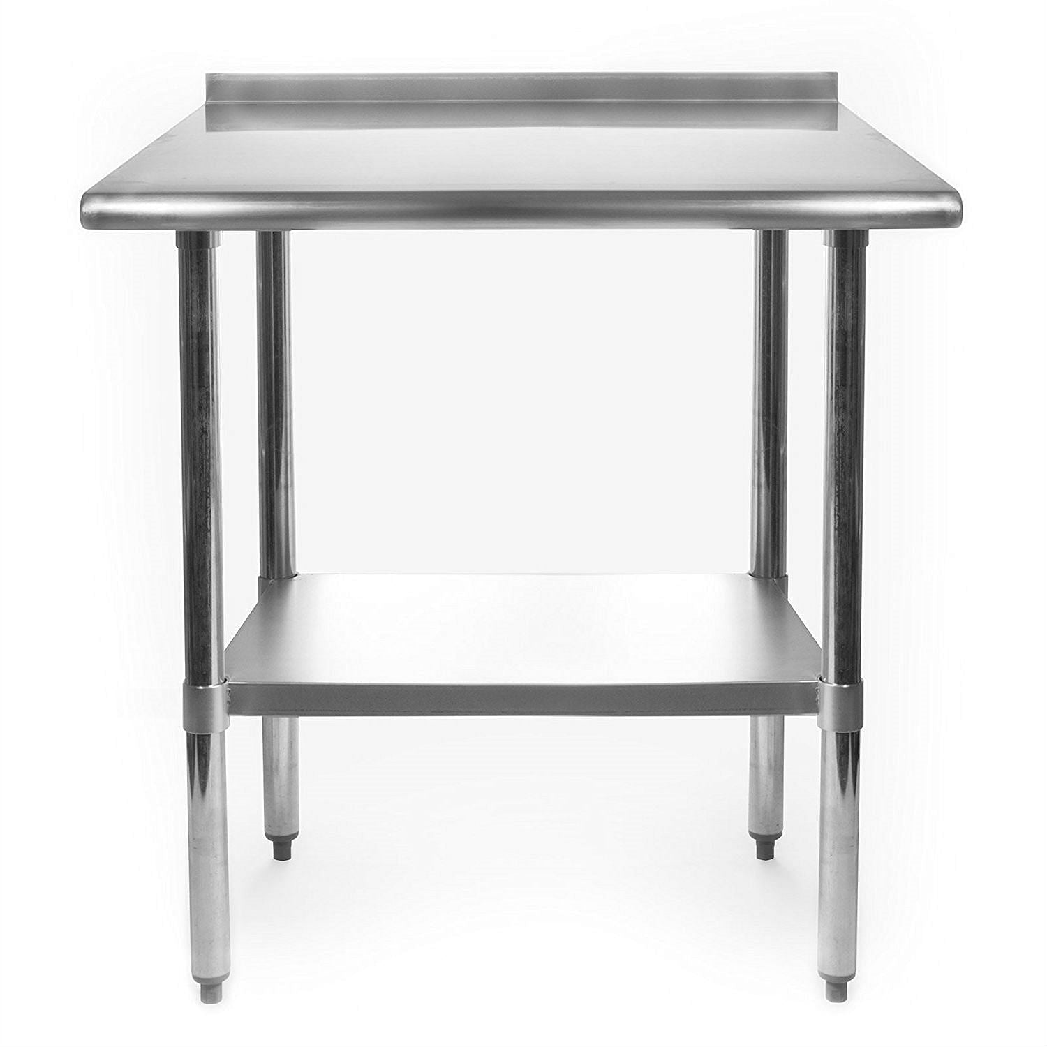 Heavy Duty 30 x 24 inch Stainless Steel Restaurant Kitchen Prep Work Table with Backsplash - Free Shipping