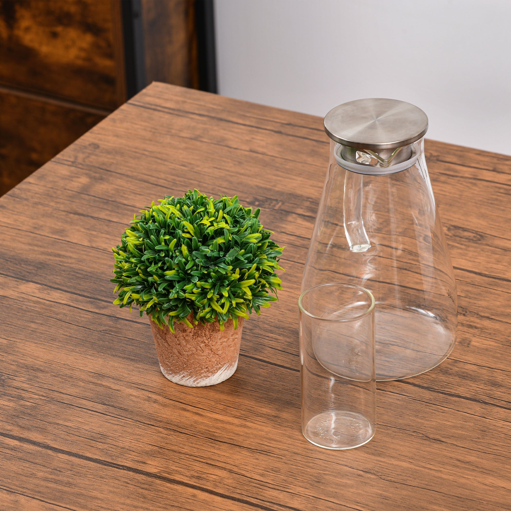 HOMCOM 5-Piece Counter Height Bar Table and Chair Set Square Dining Table 4 Seater Industrial Pub Style