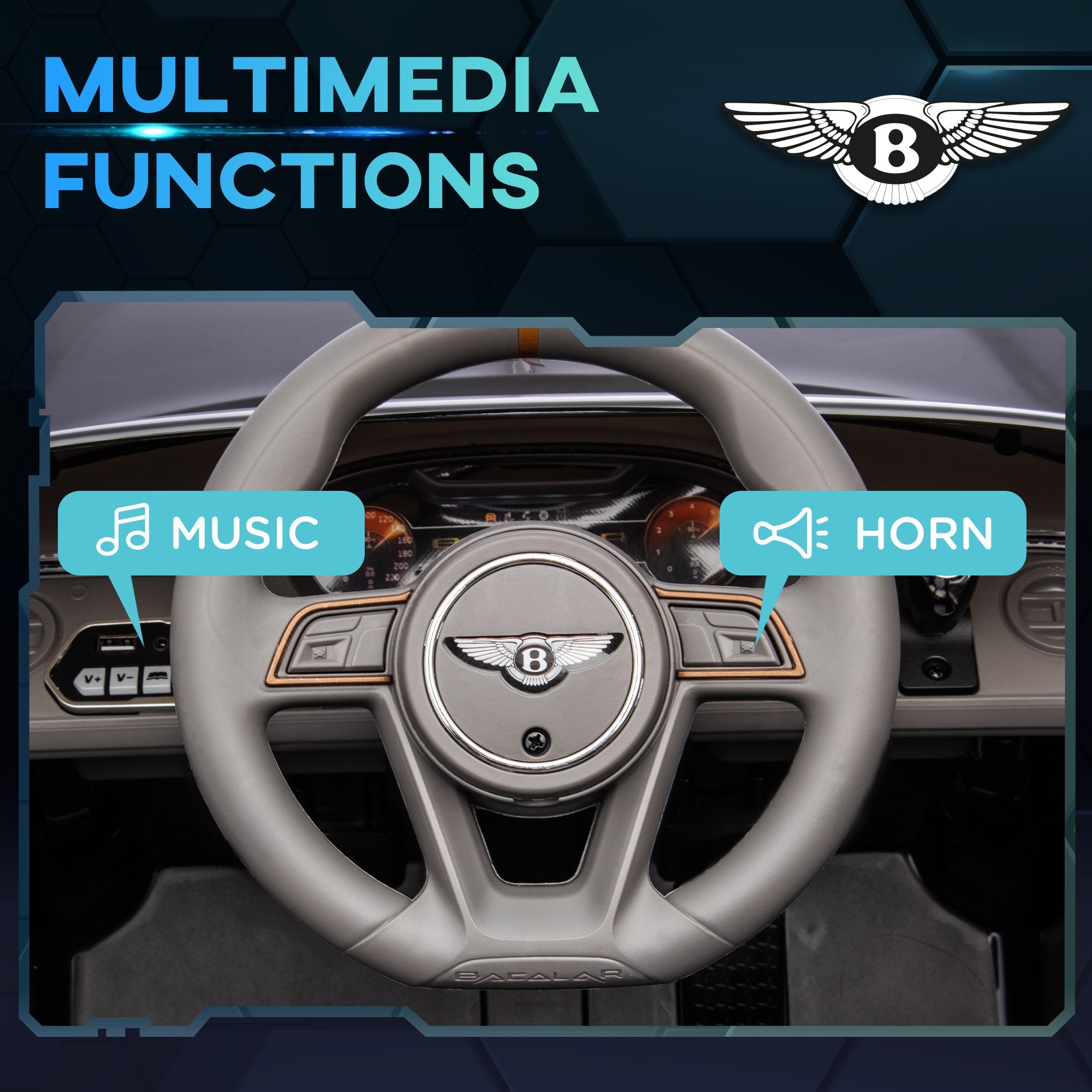 Aosom Kids Ride-On Car: 12V Electric, Remote Control, Portable Battery, Suspension System, Black