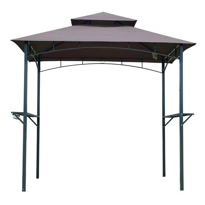 8-Ft x 5-Ft Steel Frame Outdoor Grill Gazebo with Vented Canopy - Free Shipping