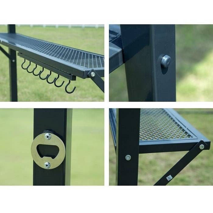 8-Ft x 5-Ft Steel Frame Outdoor Grill Gazebo with Vented Canopy - Free Shipping