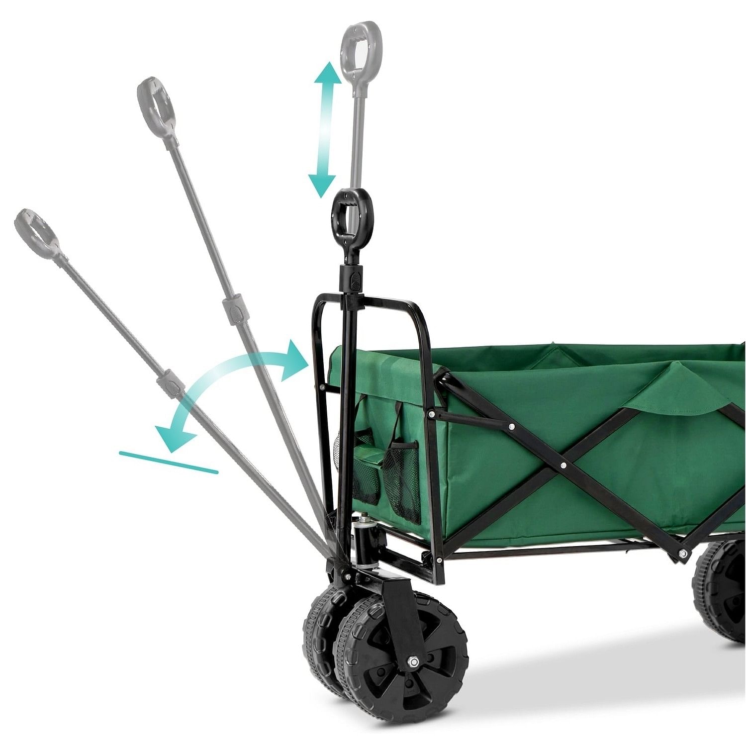 Green Heavy Duty Collapsible Multipurpose Indoor/Outdoor Utility Garden Cart - Free Shipping