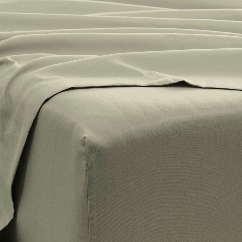 King Size, Sage 6 PCS Soft Wrinkle Resistant Microfiber/Polyester Sheet Set - Free Shipping