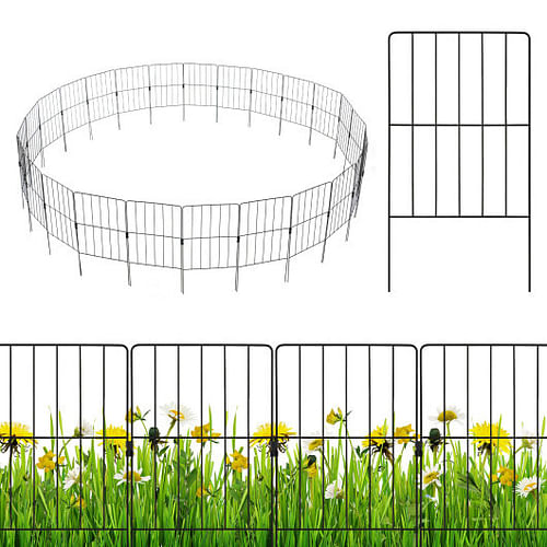 25 Pack Rustproof Decorative Garden Fence Set for Dog Flower bed - Free Shipping