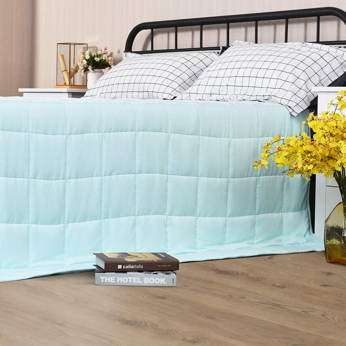 Giantex Cooling Weighted Blanket for Adults 20lbs |60"x 80" | Queen Size