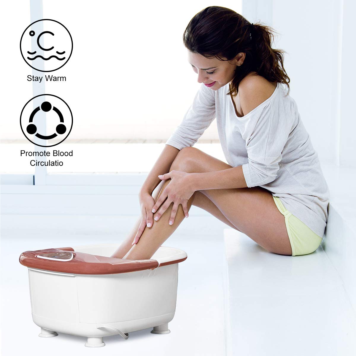 Giantex Foot Spa Bath Massager with Heat