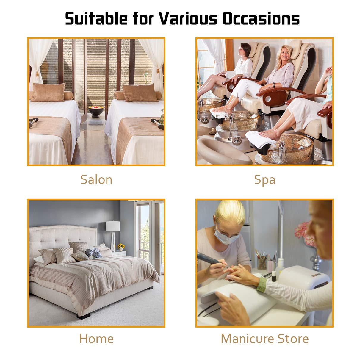 Giantex Pedicure Footrest Technician Nail Equipment, Salon Spa Beauty Footrest Home Pedicures with Height Adjustable Seat