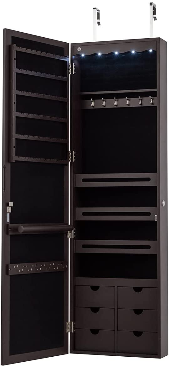 Large Capacity Jewelry Organizer Storage Jewelry Box with Drawers