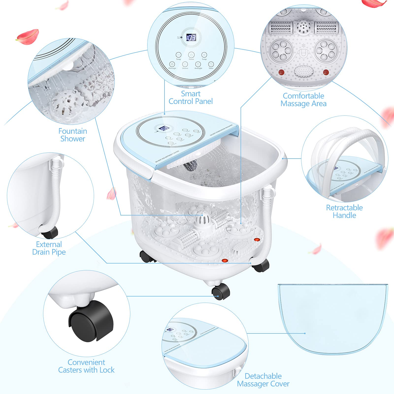 Giantex Foot Spa Bath Massager with Smart Panel