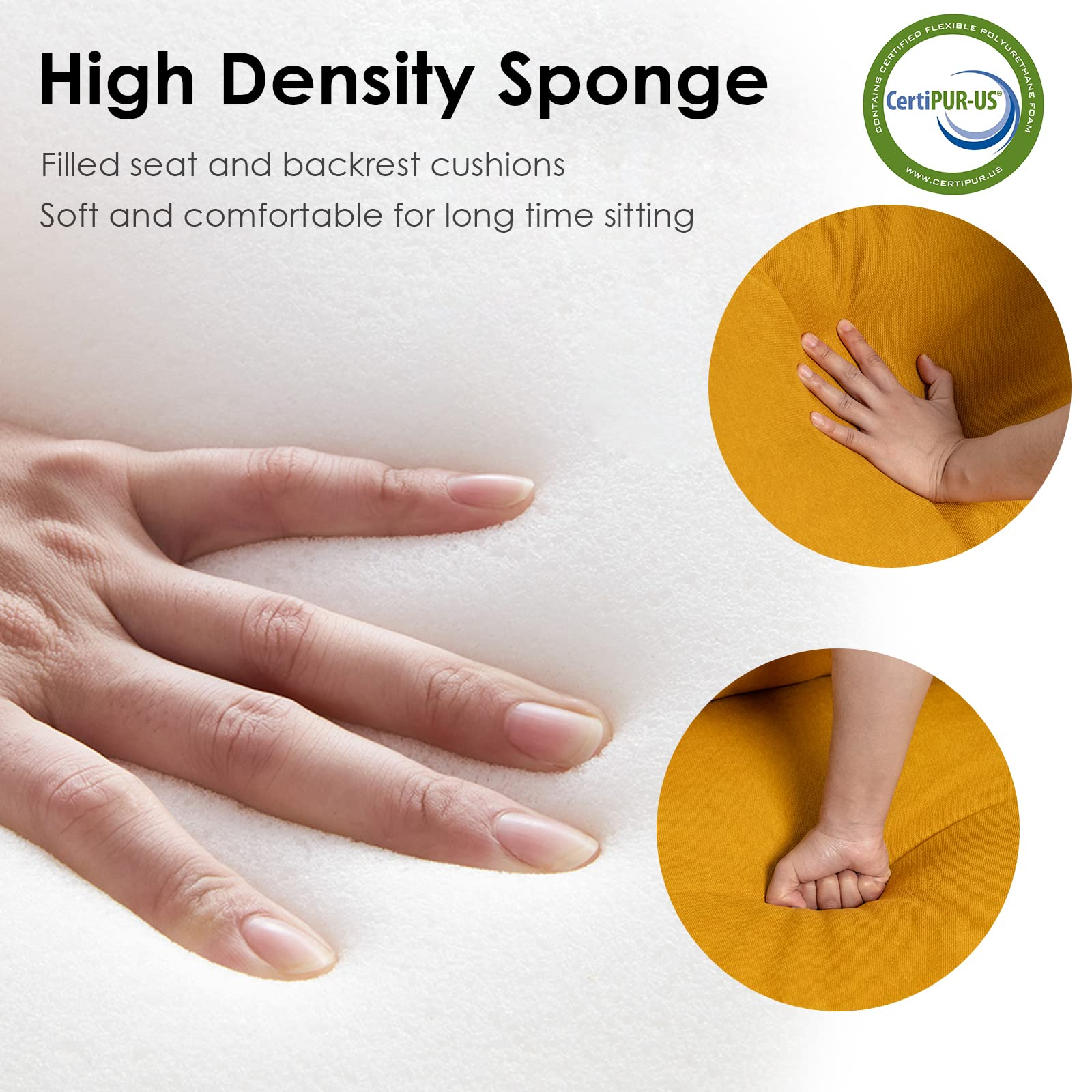 Giantex Sofa Chair, Upholstered Mid-Century Modern Accent Chair