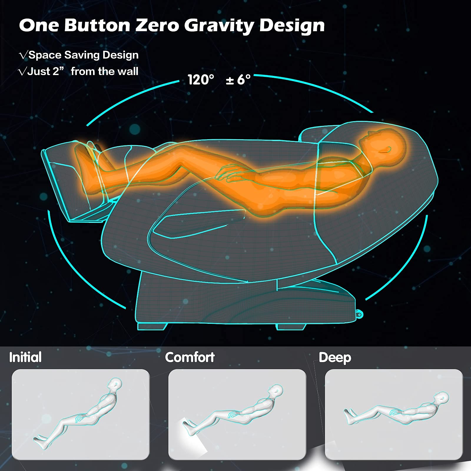Giantex SL Track Massage Recliner Electric Zero Gravity W/Airbags