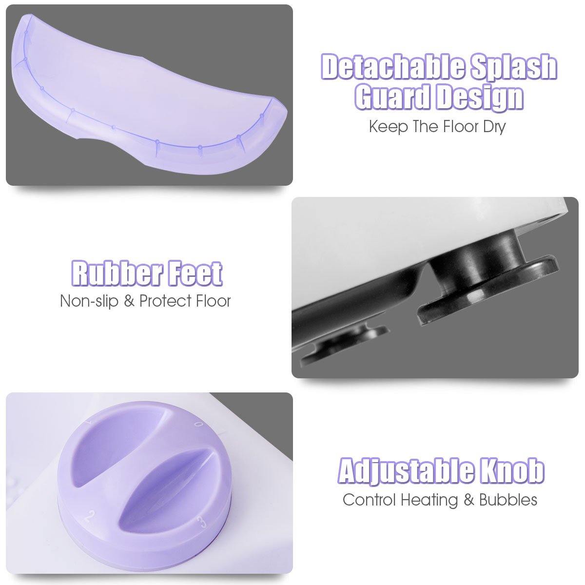 Giantex Foot Spa Bath Massager, Heated Foot Baths Machine