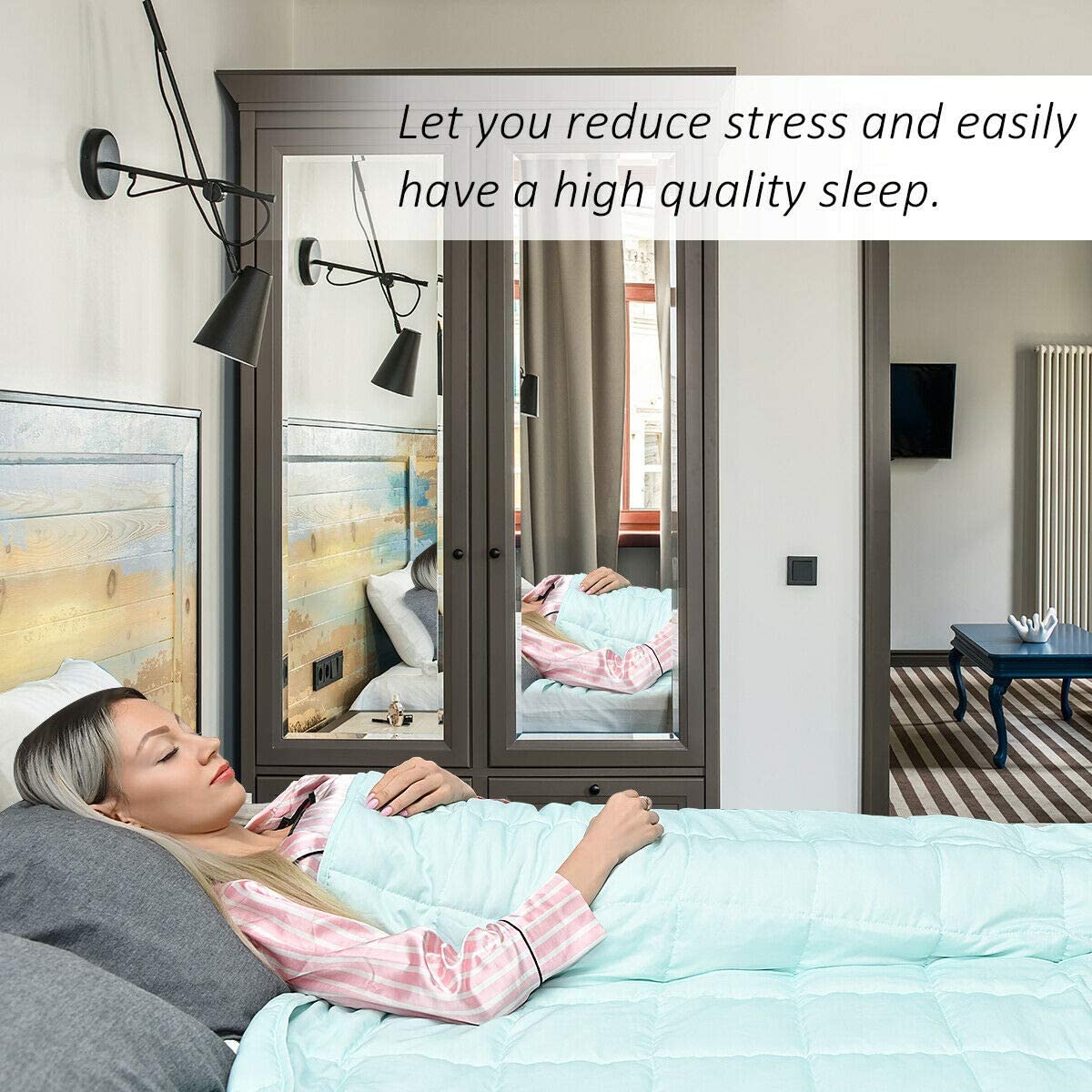 Giantex Cooling Weighted Blanket for Adults 20lbs |60"x 80" | Queen Size