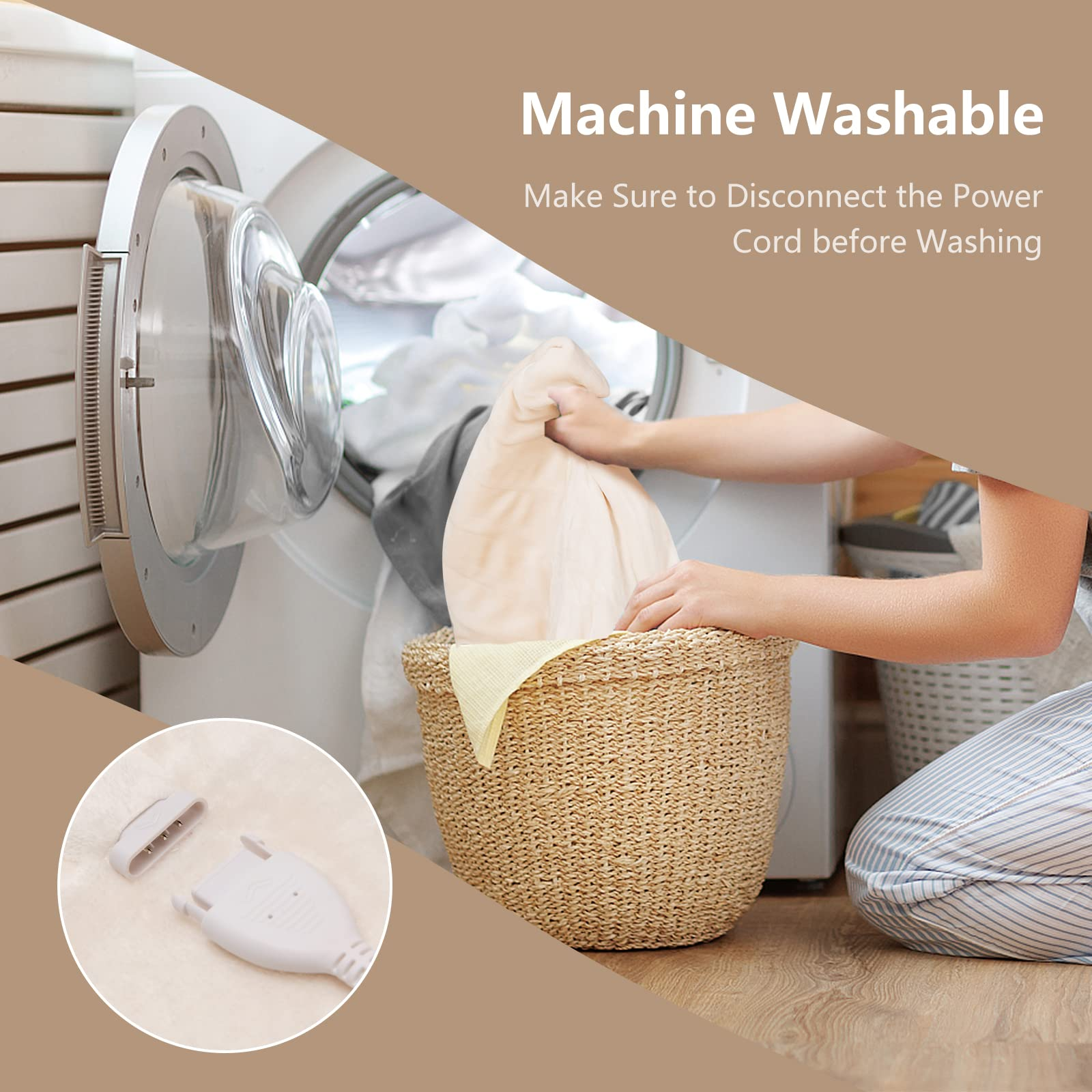 Giantex Electric Blanket Heated Throw Blanket