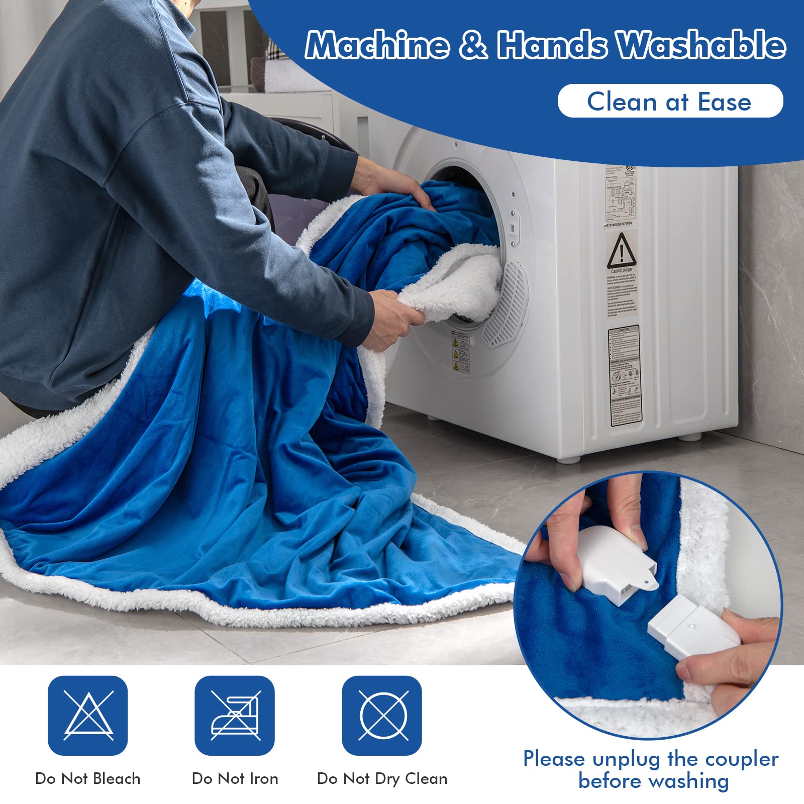 Giantex Heated Electric Blanket Throw