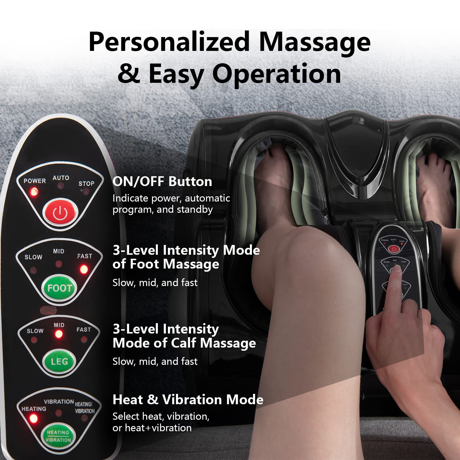 Giantex Foot and Calf Massager - Shiatsu Foot Massager Calf Massager