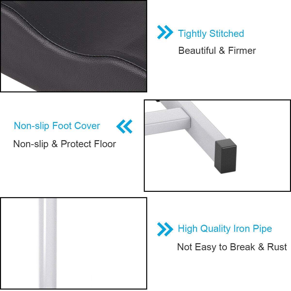 Giantex Pedicure Footrest Technician Nail Equipment, Salon Spa Beauty Footrest Home Pedicures with Height Adjustable Seat