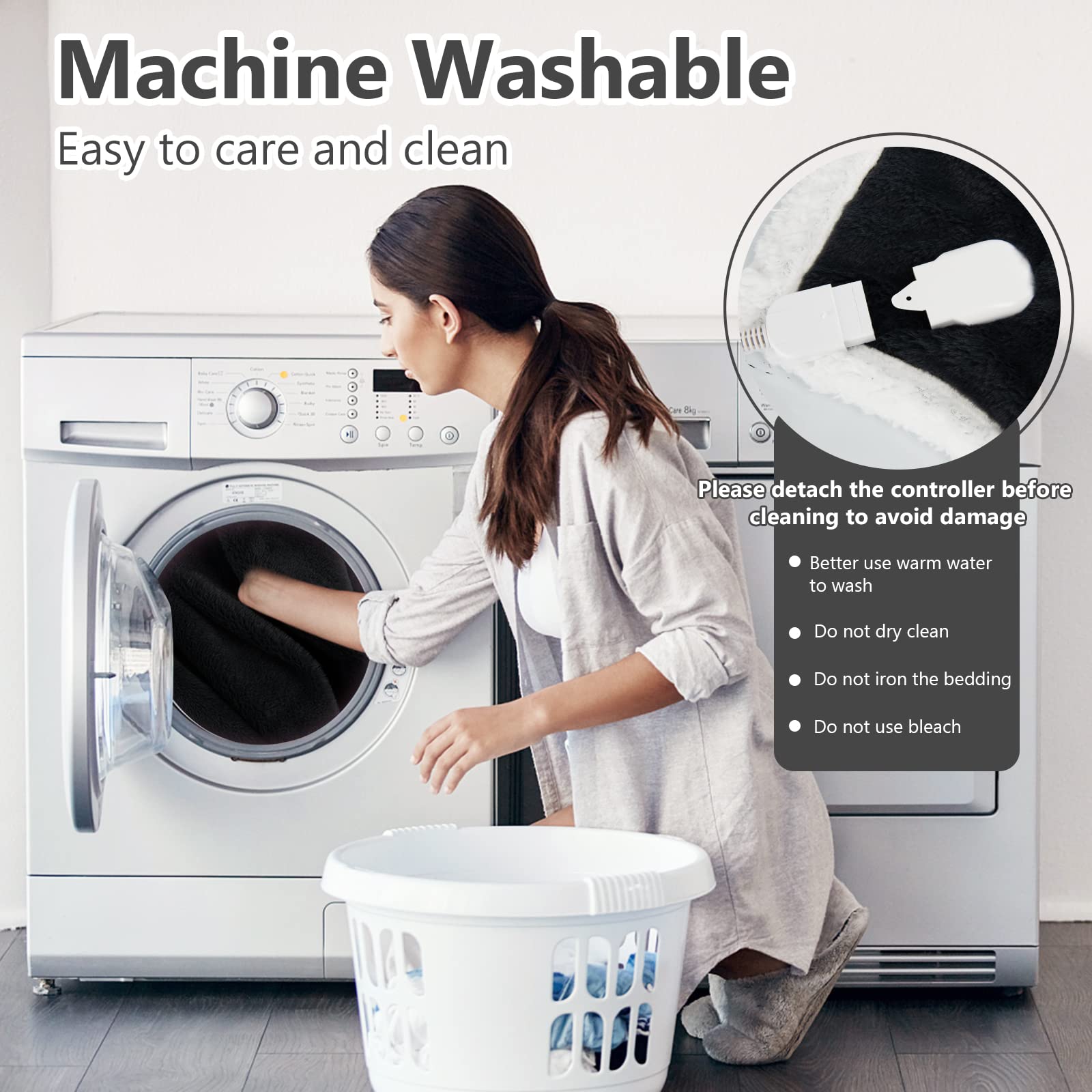 Giantex Heated Blanket 60'' x 50'' Electric Blanket Throw