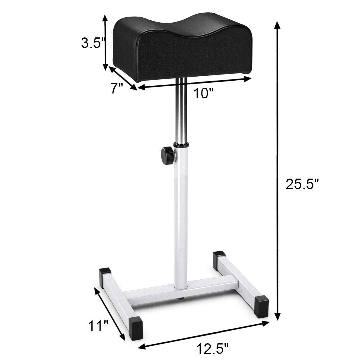 Giantex Pedicure Footrest Technician Nail Equipment, Salon Spa Beauty Footrest Home Pedicures with Height Adjustable Seat