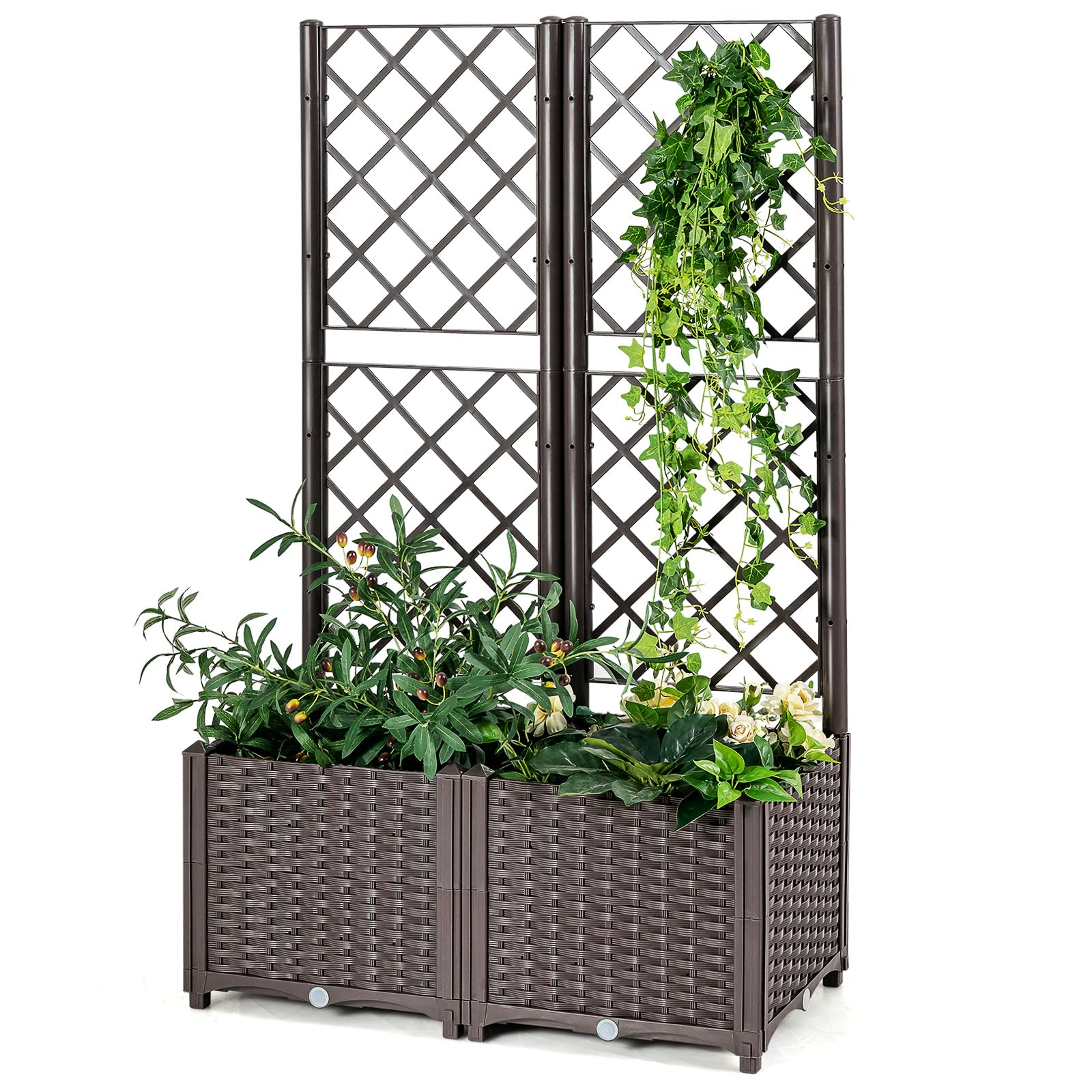 Giantex Raised Garden Bed with Trellis