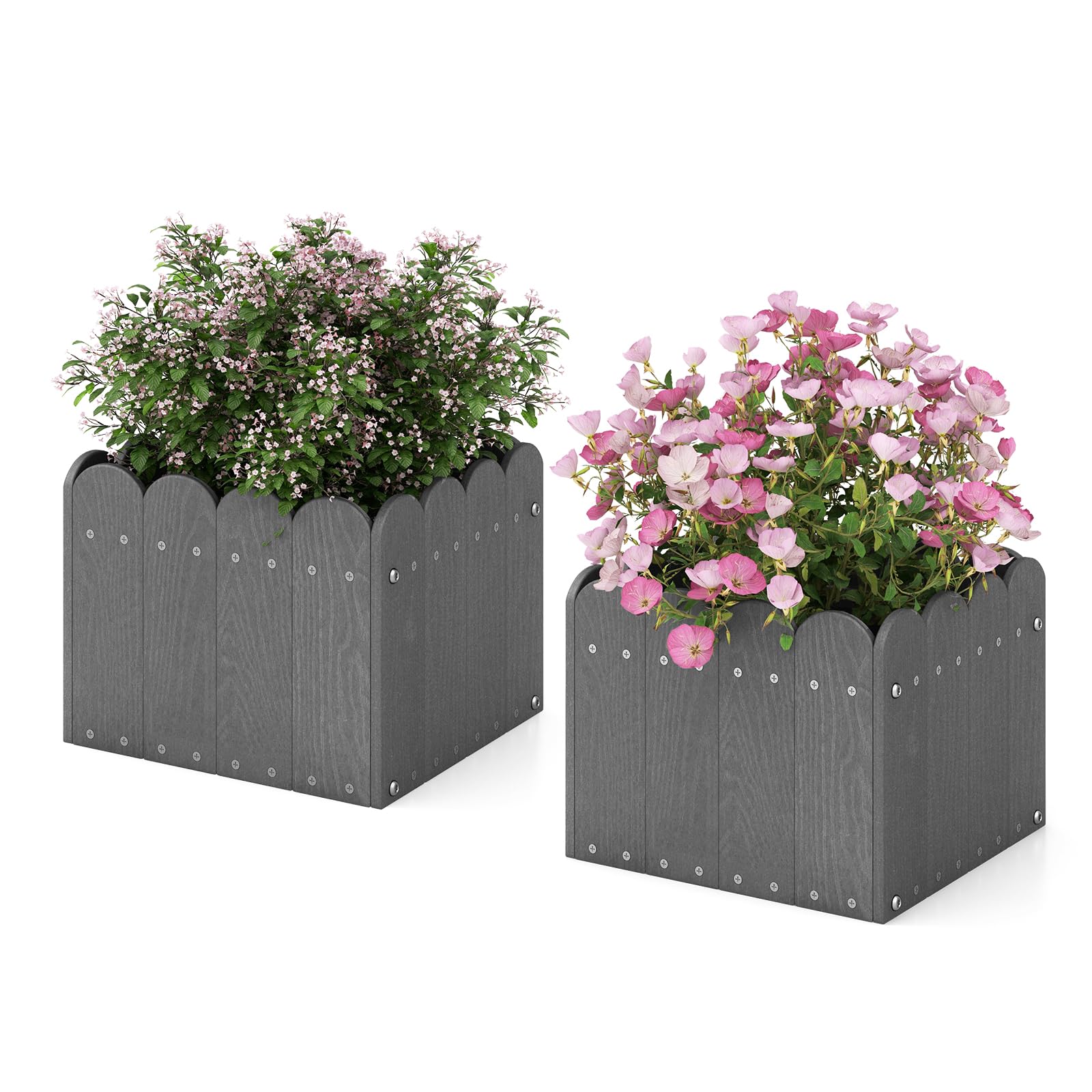 Giantex 2 Pack Rectangular Planter Box