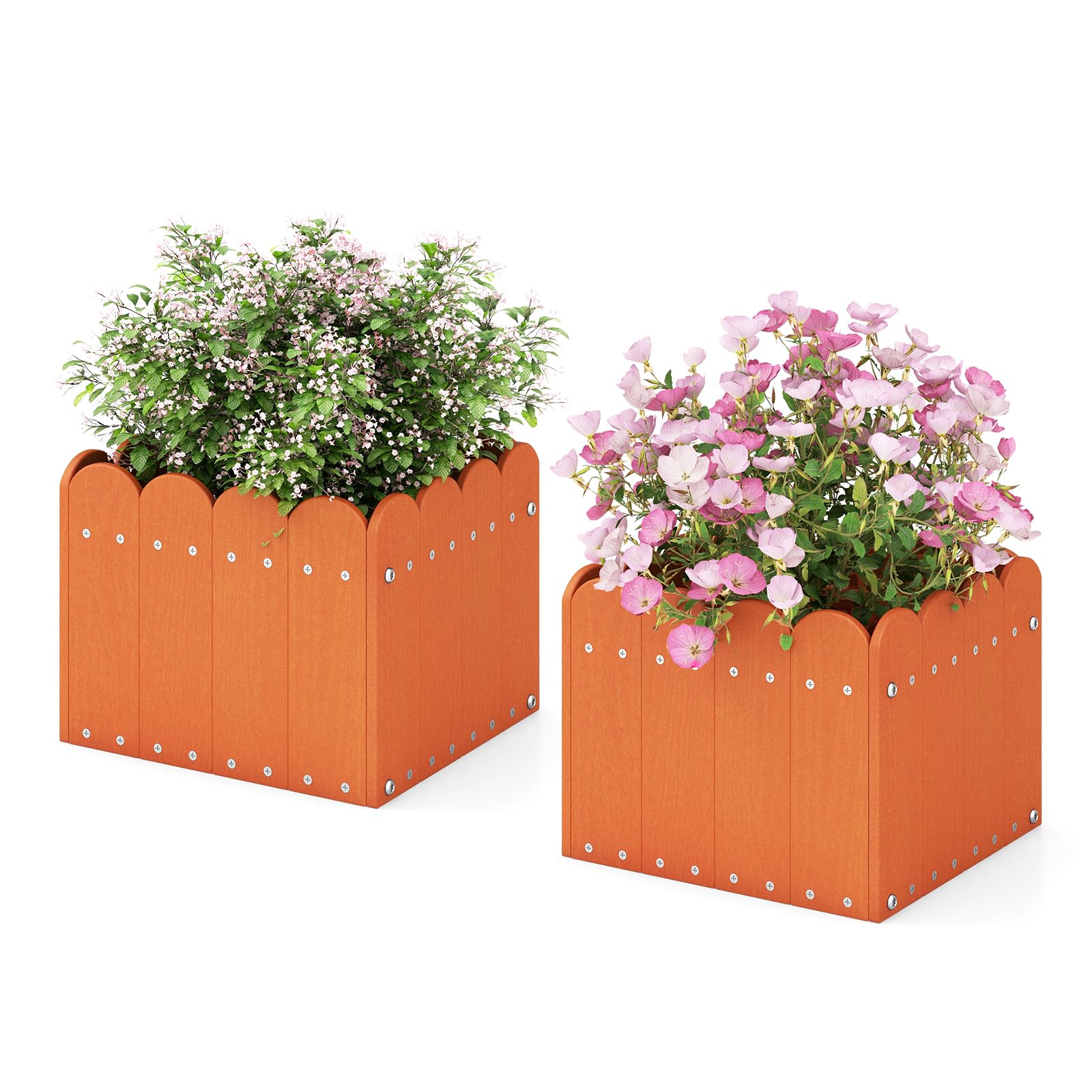Giantex 2 Pack Rectangular Planter Box