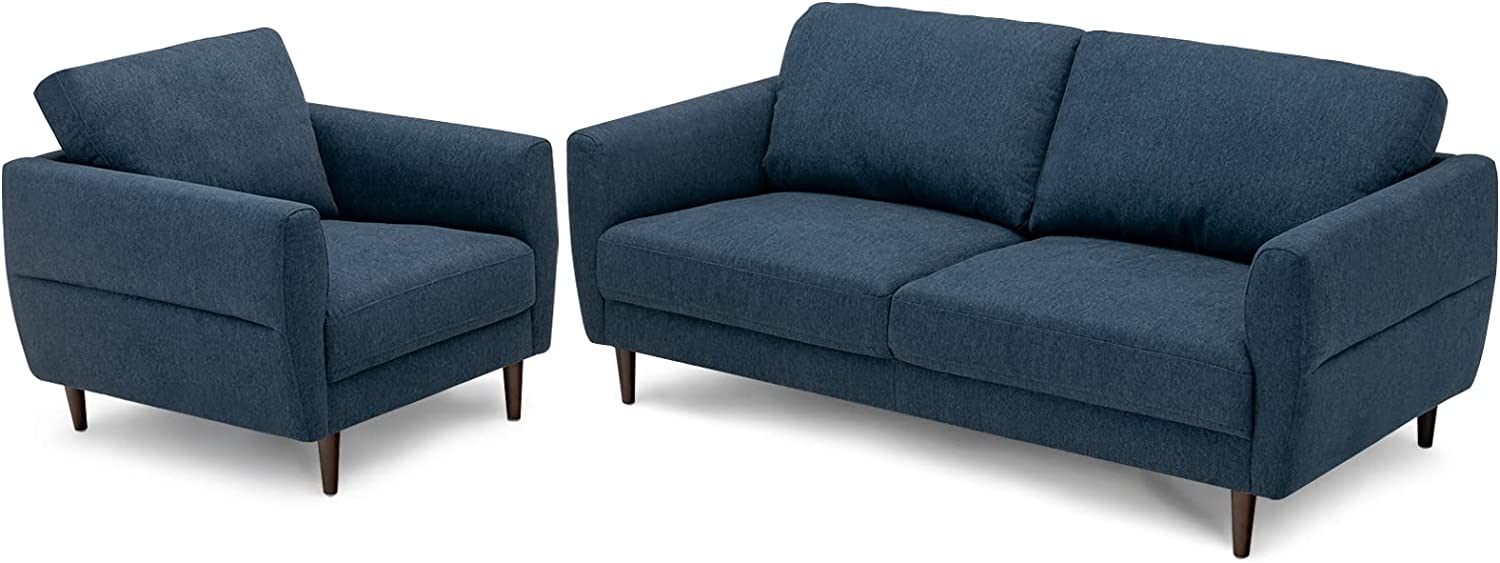 Giantex Sofa Chair, Upholstered Mid-Century Modern Accent Chair