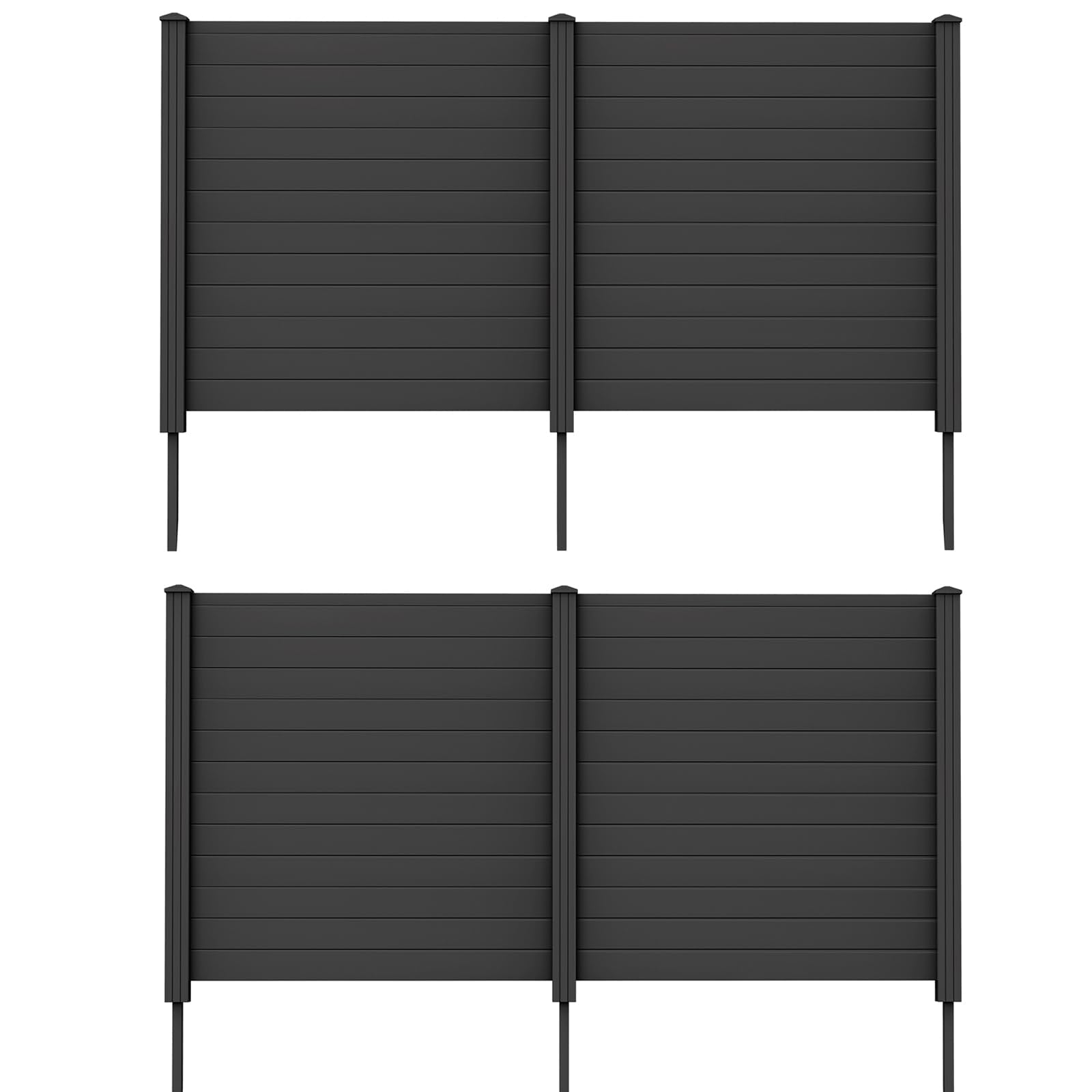 48''H Decorative Air Conditioner Fence Trash Can Enclosure with 3 Stakes