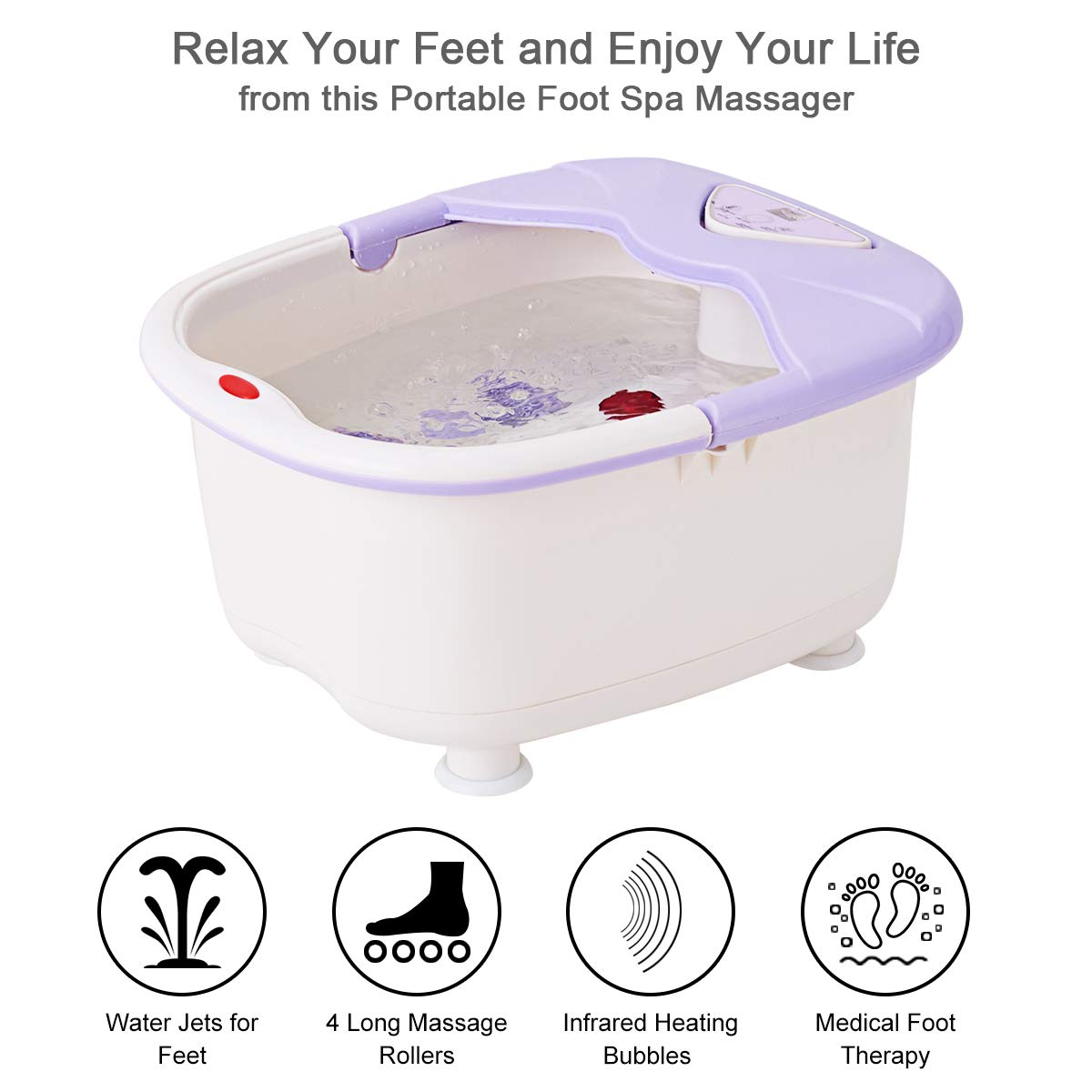 Giantex Foot Spa Bath Massager with Heat