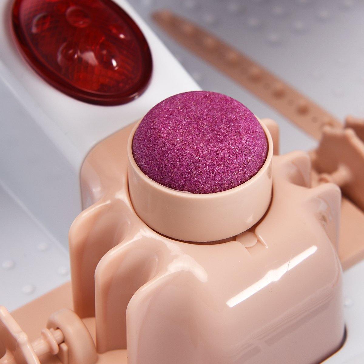 Giantex Foot Bath Massager Spa, Double-Layer Barrel Non-Cracking Foot Baths w/Callus Remover (Pink)