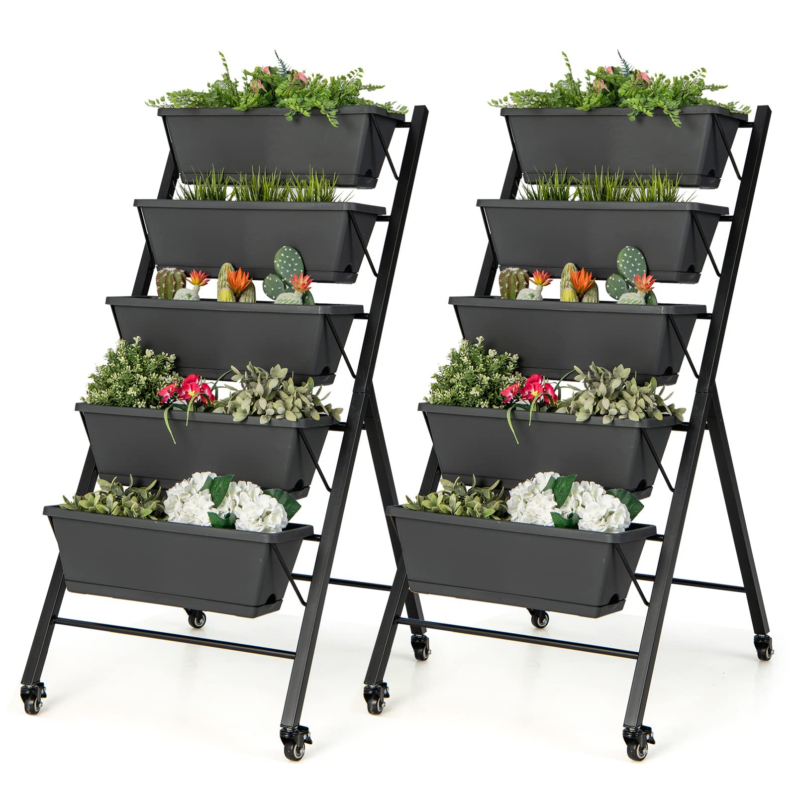 Giantex Vertical Raised Garden Bed on Wheels