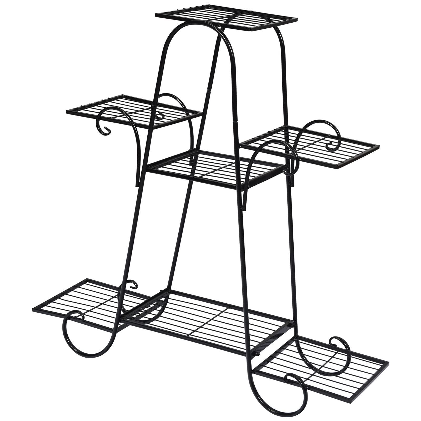 Giantex 7 Tiers Metal Plant Stand Flower Pots Holder