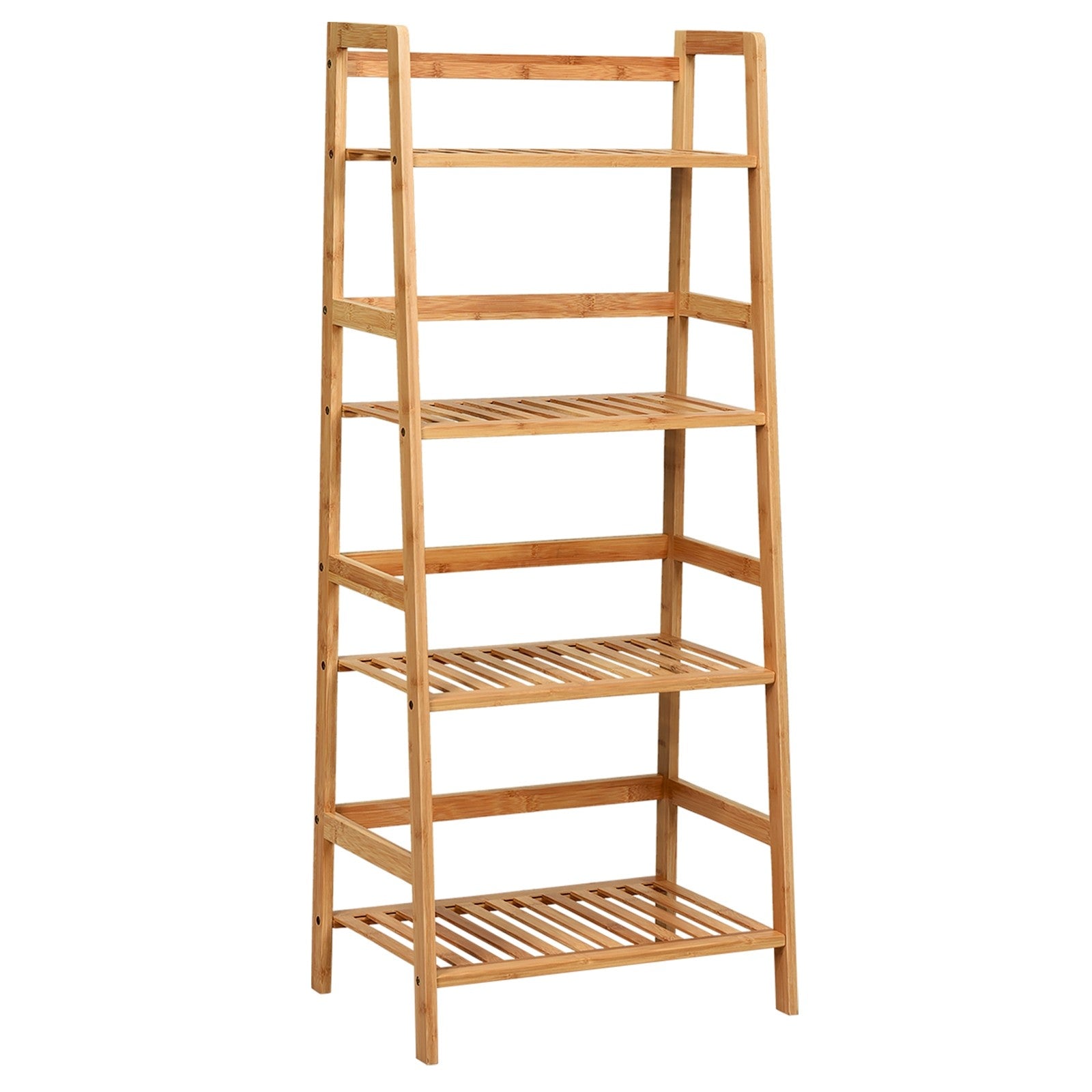 4-Tier Ladder Shelf Plant Stand | Bamboo Flower Pots Holder