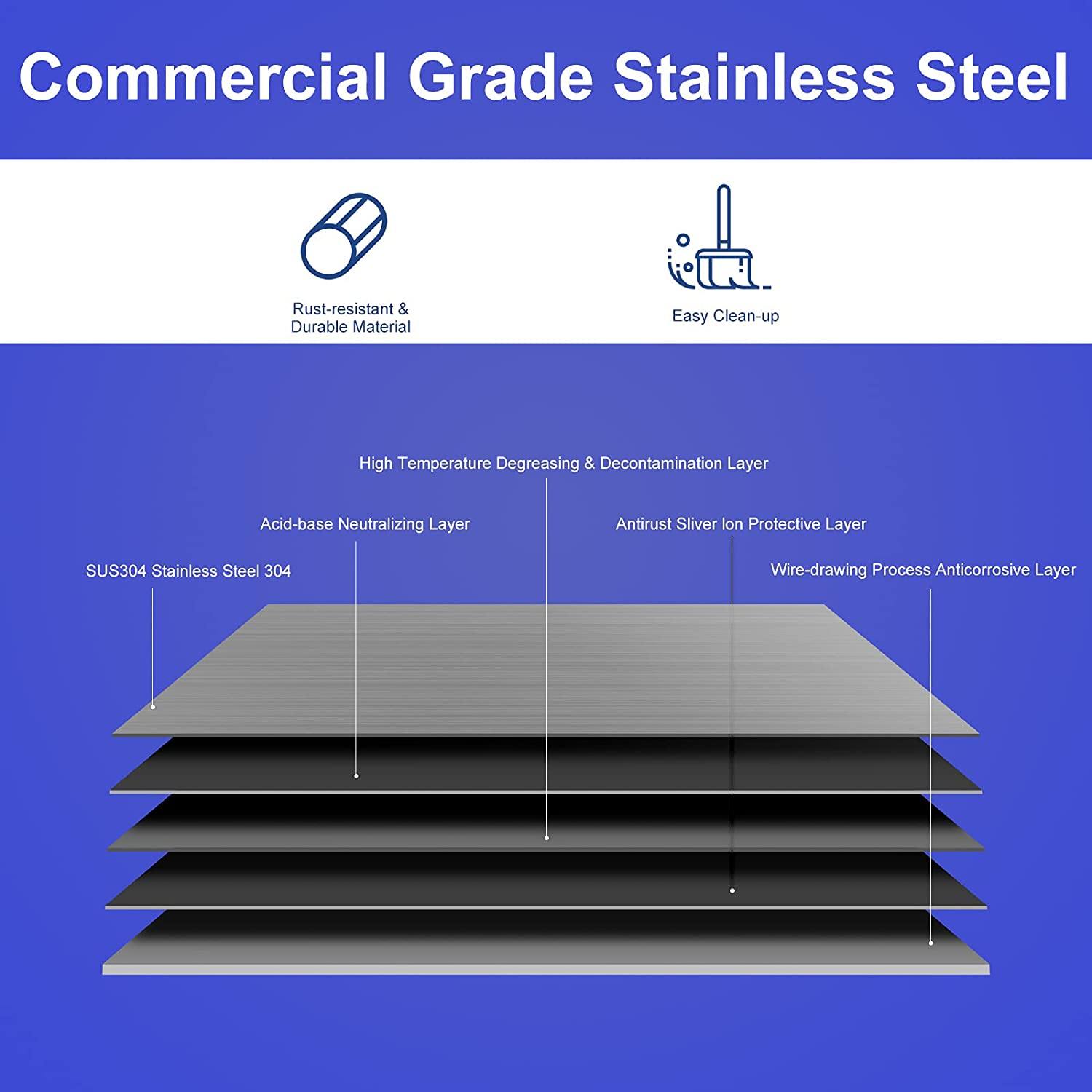 Giantex Stainless Steel Hand Washing Sink, 17" x 15"