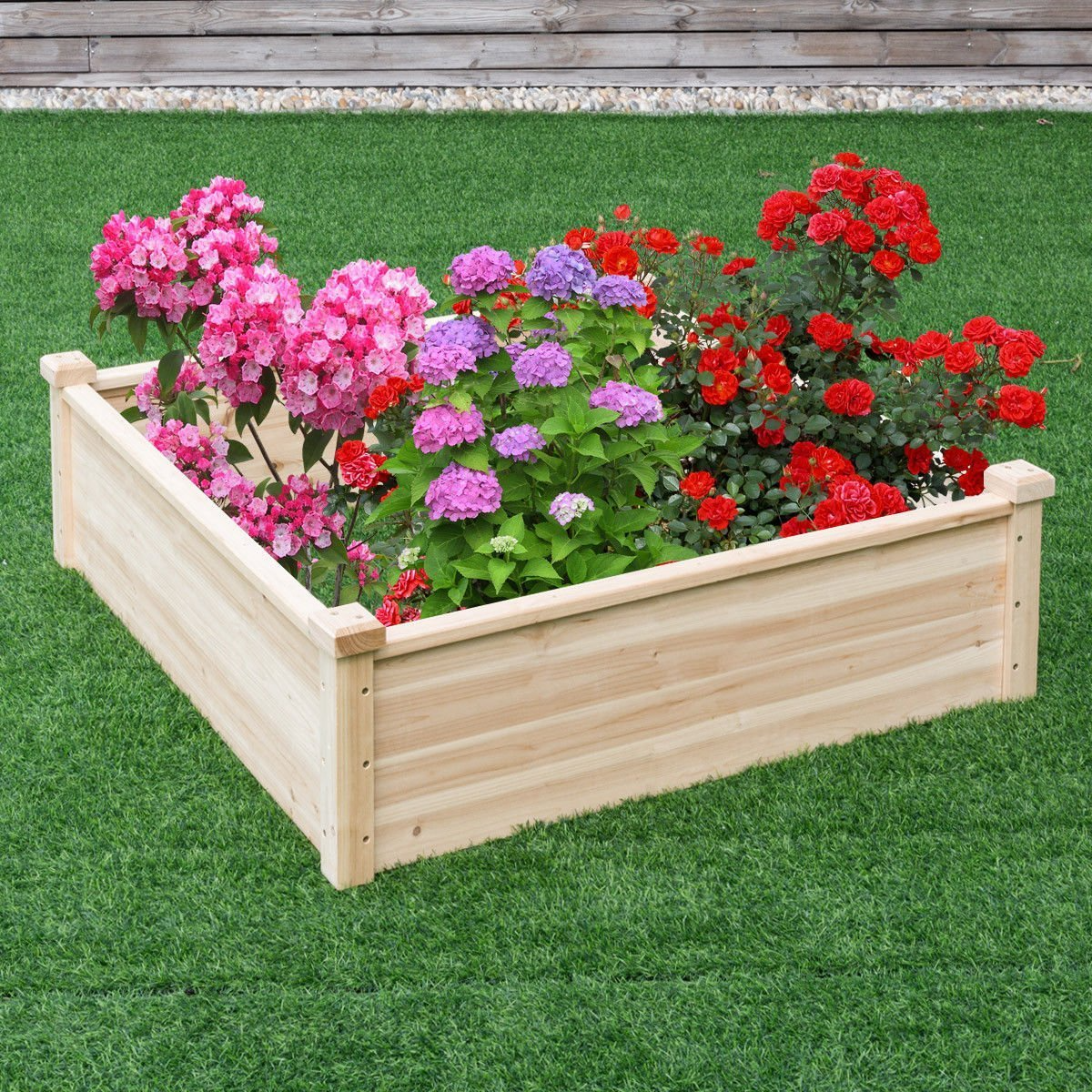 Giantex Raised Garden Bed, 40''Lx40''Wx12''H